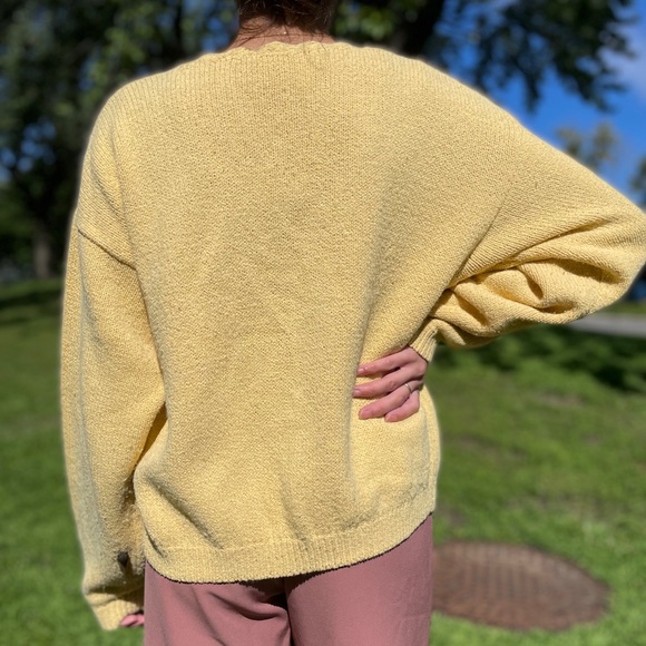 Yellow Knit Cardigan - Picture 7 of 7